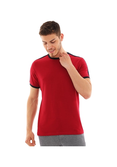T8584 Dewberry Erkek T-shırt-bordo Bordo