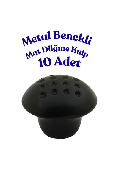10 Adet Metal Benekli Yuvarlak Düğme Kulp - Çocuk Odası, Mutfak Ve Dolap İçin Modern Çekmece Kulbu Mat Siyah Mat Siyah 10 Adet Metal Benekli Yuvarlak Düğme Kulp - Çocuk Odası, Mutfak Ve Dolap İçin Modern Çekmece Kulbu Mat Siyah Mat Siyah