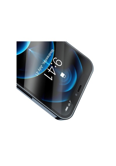 Baseus Apple Uyumlu   iPhone 12 Pro Max 6.7 0.3Mm Hd Anti-Drop Tempered Kırılma Şeffaf