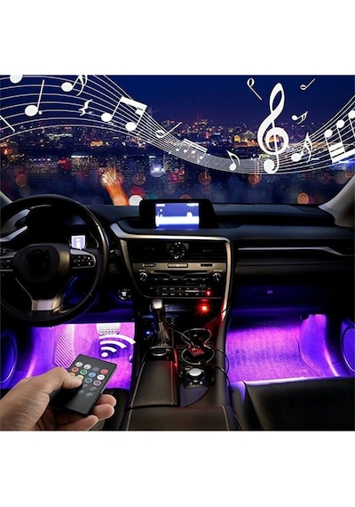 Ford /usa Mustang Mach-e Gt 358kw Araca Uygun 12 Led Ayak Altı Led