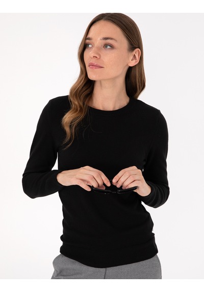 Pierre Cardin Kadın Siyah Kazak /triko 50300769-vr046 Siyah