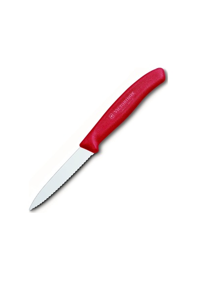 Victorinox 6.7631 Tırtıklı Soyma Bıçağı 8 CM Kırmızı