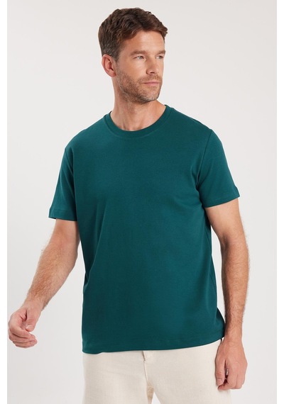 Tudors Unisex Relax Fit Rahat Kesim %100 Pamuk Yumuşak Dokulu Hafif Kalın Yeşil Bisiklet Yaka Tişört-34940 Yeşil Tudors Unisex Relax Fit Rahat Kesim %100 Pamuk Yumuşak Dokulu Hafif Kalın Yeşil Bisiklet Yaka Tişört-34940 Yeşil