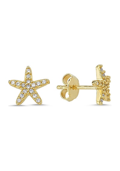 Sembolgold Altın Deniz Yıldızı Küpe İğne Tasarım Kpy-210