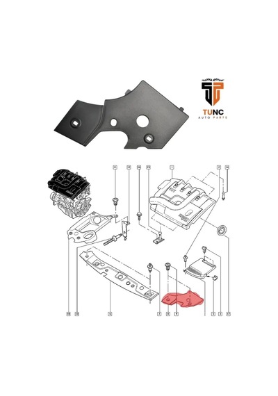 Renault Megane Iı Tampon Paneli, Parça Numarası 8200520785. Renault Megane Iı Motor Kapağı, Plastik Kapak, 1 Adet.