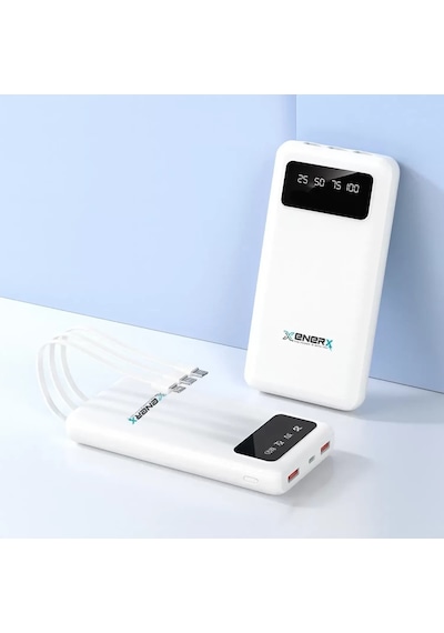 Enerx Enr-p20dc 20000 Mah 2.1 Amper Dahili Kablolu Powerbank Siyah 4915
