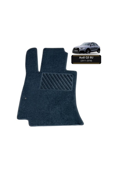 Oto Halı Paspas Seti Audi Q3 8u 2011 2018 Uyumlu - Siyah Logosuz Kaymaz & Şık Tasarım