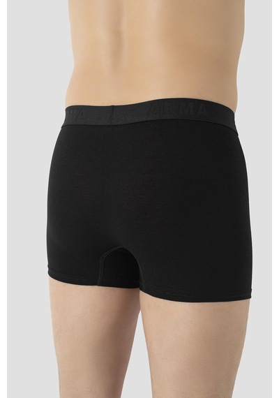 Arma Yıldız Erkek Bambu Büyük Beden Boxer Siyah 10'lu Paket Siyah