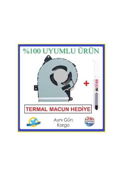 Asus Uyumlu X541Ua-Dm1296D Fan Cpu İşlemci Fanı