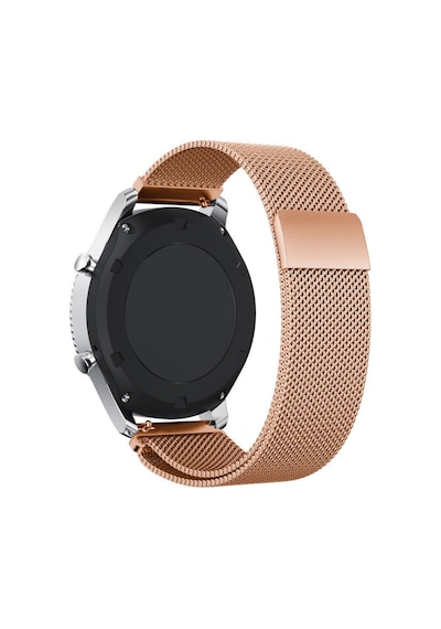 Samsung Uyumlu Gear S3 Kordon Frontier & Classic Metal Örme Kayış