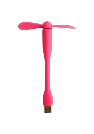 Esnek Taşınabilir Mini Usb Vantilatör Fan Serinletici Laptop Powerbank Uyumlu Sessiz Güçlü Pervane Pembe