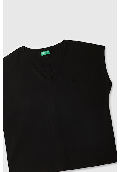 Benetton Kadın Tshirt Siyah