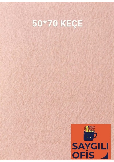 50x70 Cm Keçe 2.0 Mm 1 Adet Renkli Hobi Keçesi Elişi Keçesi Anasınıfı Kreş Pembe