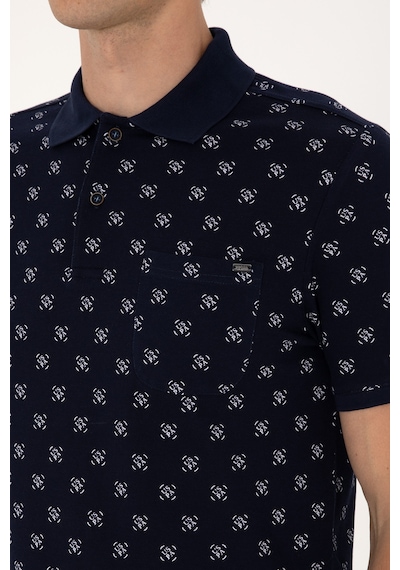 U.S. Polo Assn. Erkek Regular Fit Lacivert Polo Yaka Tişört 50300379-VR033
