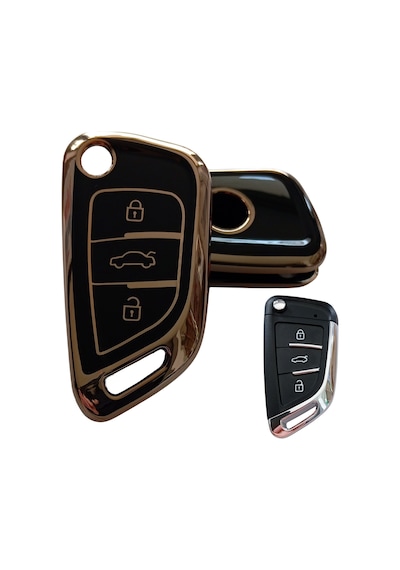 Bmw Tipli Kd Keydiy Nb29 Uyumlu Kumanda Anahtar Kılıfı Oto Anahtarlık Siyah - Gold