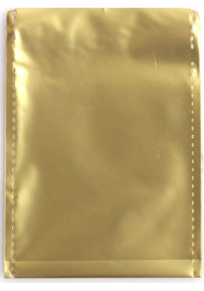 Ağzı Bantlı Metalize Hediye Paketi Altın 7x9cm 50'li