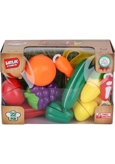 Mey İthalat Urt007-kutu-2ab 22 Pcs Kesilebilien Sebze Meyveler