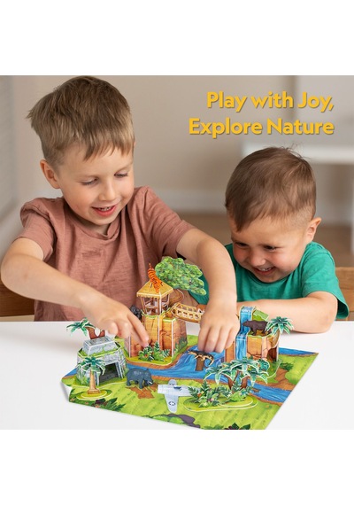National Geographic Kids Orman Hayvanları Oyun Seti 3d Puzzle Ds1077h