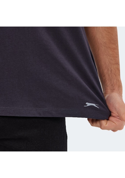 Slazenger KAURI IN Oversize Erkek Tişört Antrasit