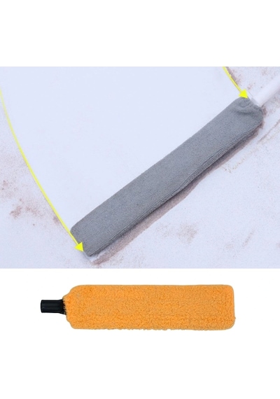 Saplı Mikrofiber Başlıklı Girintili Yüzey Temizleme Mopu Toz Alma Fırçası Crchmgo Diğer