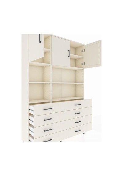 Arges Dolap 8 Raflı 8 Çekmeceli 3 Kapaklı 132x30x195 Aytaşı-a... Aytaşı Arges Dolap 8 Raflı 8 Çekmeceli 3 Kapaklı 132x30x195 Aytaşı-a... Aytaşı