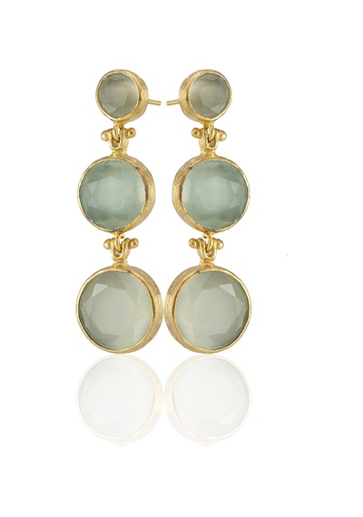Kadir Jewellery 22 Ayar Altın Kaplama Vintage Küpe -el İşçiliği Ve Hipoalerjenik Küpe Beyaz 20986783
