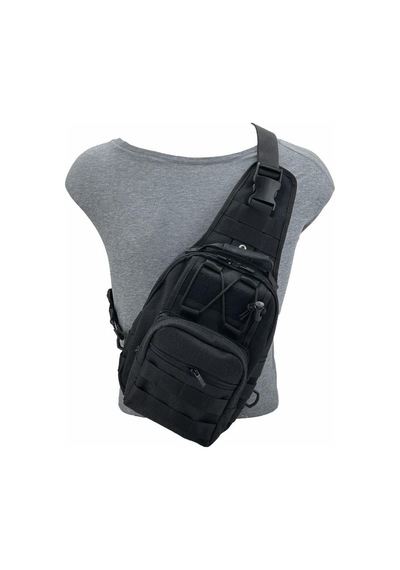 Taktikal Kanvas Tactical Bodybag Çapraz Çanta Siyah