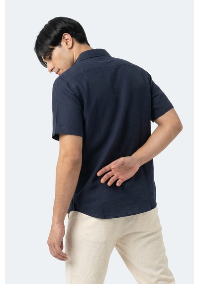 Slazenger Kırtıda Erkek Indigo Gömlek
