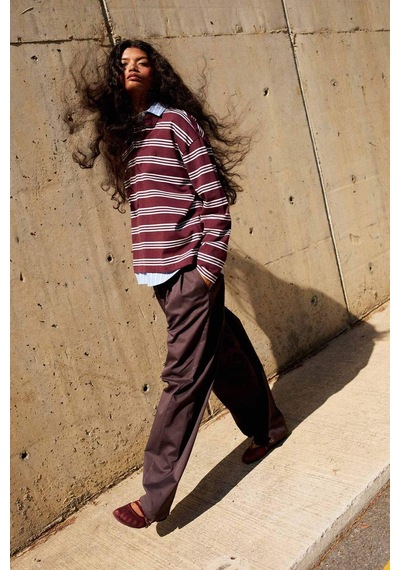 Defacto Coool Baggy Fit Normal Bel Gabardin Pantolon F7809ax25aubn596 Kahve