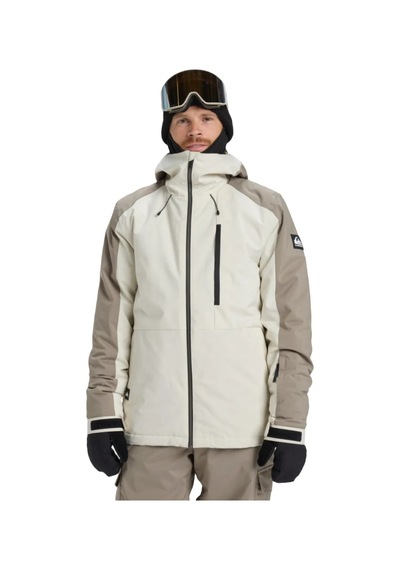 Quiksilver Quıksılver Mıssıon Block Jk Erkek Bone White - Solid Snowboard Ceketi Eqytj03501-weg0 Krem