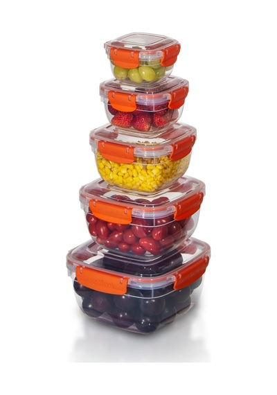 5'li Set Master Kare Saklama Kabı 275 ML - 500 ML - 900 ML - 1500 ML - 2400 ML 001