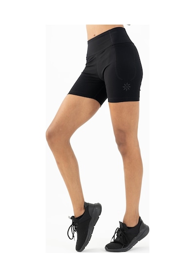 Maraton Active Slimfit Kadın Şort Fitness Siyah Şort 22268-siyah