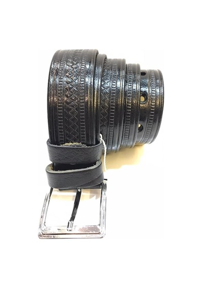 Hakiki Manda Derisi Erkek Kemer 405461694 - Siyah 3.5 CM