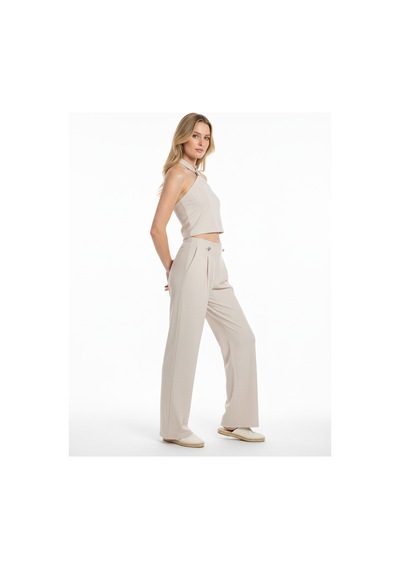 Xint Bej Pamuk Dokulu Regular Fit Pantolon 470542