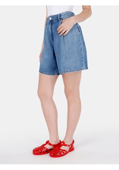 Colin's Colins Rahat Normal Kesim Orta Bel Jean Mavi Kadın Jean Şort Cl1068618 Cl1068618 Q1.v1 Dn43240 Denim