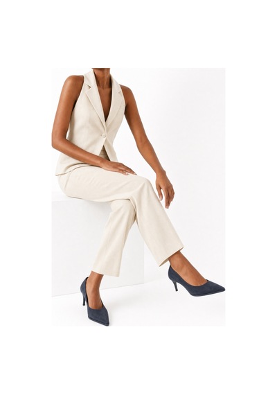 Luvi Shoes Meadow Lacivert Süet Cilt Kadın Topuklu Ayakkabı Luvi Shoes Meadow Lacivert Süet Cilt Kadın Topuklu Ayakkabı