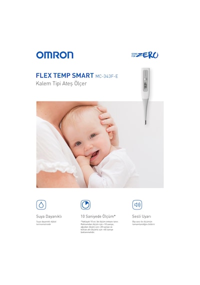 Omron OMRON Flex Temp Smart, Suya Dayanıklı Beden Tipi Ateş Ölçer