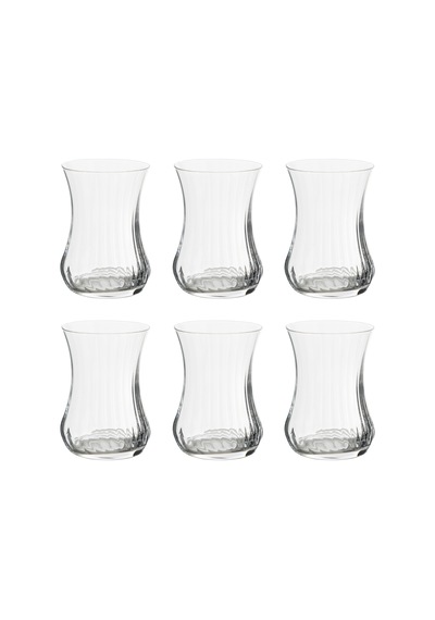 Mudo Home Crystallıne 6'lı Optıc Çay Bardağı 150 Ml Şeffaf
