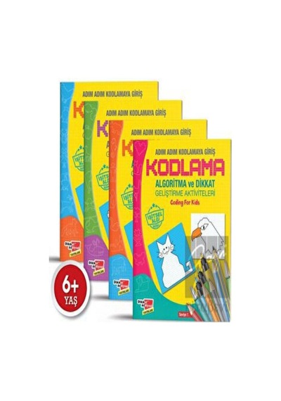 Başlangıç Düzeyi Algoritma Temelli Kodlama Eğitim Seti (4 Kitap)