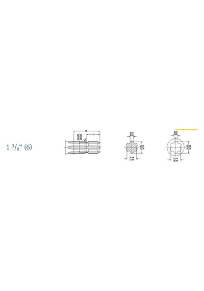 Walterscheid 2300 Dış Çatal 1 3/8"(6) Kilitleme Sistemli