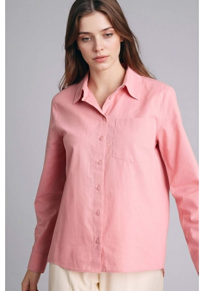 Defacto %100 Pamuk Basic Gömlek W7734az26sppn111 Pembe-pn111
