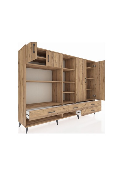 Hyperion Dolap 12 Raflı 4 Çekmeceli 4 Kapaklı 220x44x163 Çam-çam Atlas Çam - Atlas Çam Hyperion Dolap 12 Raflı 4 Çekmeceli 4 Kapaklı 220x44x163 Çam-çam Atlas Çam - Atlas Çam