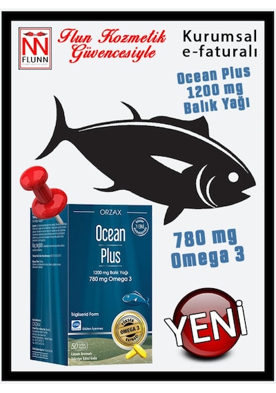 Ocean Plus 1200 Mg Omega-3 Balık Yağı 50 Kapsül