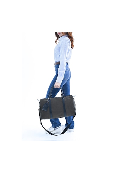 My Free Bag Gk Kanvas Unisex İş, Seyehat, Spor İçin El Çantası / Valizi Haki Siyah Haki - Siyah