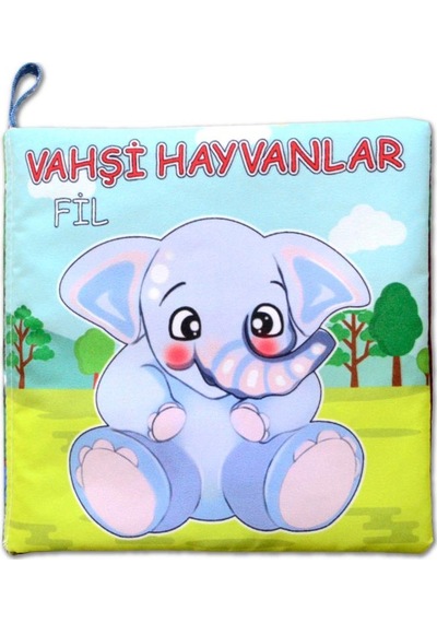 Vahşi Hayvanlar Sessiz Kumaş Kitap T111 - Bez Kitap , Eğitici Oyuncak ,yumuşak Ve Hışırtılı