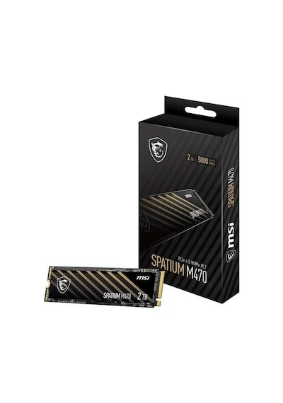 Msı 2tb Spatıum M470 Pro 6000-5000mb/s M2 Nvme Gen4 Disk