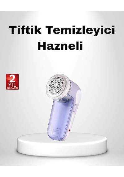 Usb Şarjlı Tiftik Temizleyici Kolay Temizlenen Hazne Ve Bıçak, Taşınabilir Açık Gri