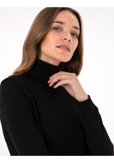 Pierre Cardin Kadın Siyah Kazak /triko 50300786-vr046 Siyah