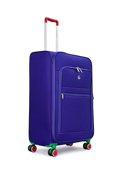 United Colors of Benetton Unisex Ultra Lıght Körüklü Kumaş Kabin Valiz 55 Cm Sax Mavi Sax Mavi