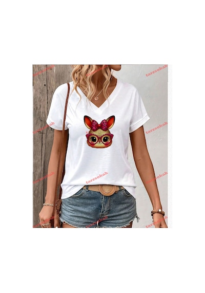 Tarzsokak Leopar Desenli Sincap Beyaz